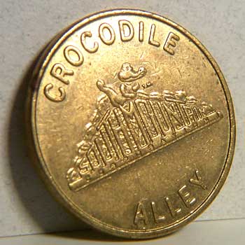 Crocodile Alley token from the Logan Valley Mall in the early 1990\'s